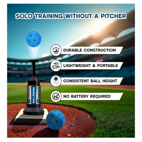 Tee Popper Baseball Training - Picture 3 of 7